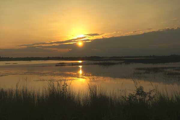 Sunset View Jagdishpur Lake, Kapilvastu